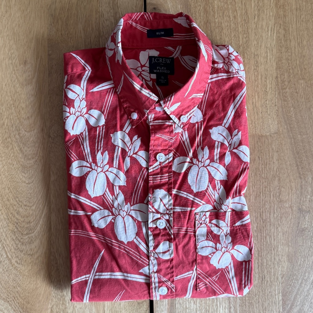 J Crew | S | Slim S/S Hawaiian Shirt - Picture 9 of 11